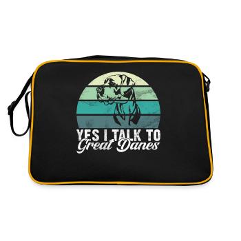 Great Dane Gifts - Retro Bag - black/gold - Back