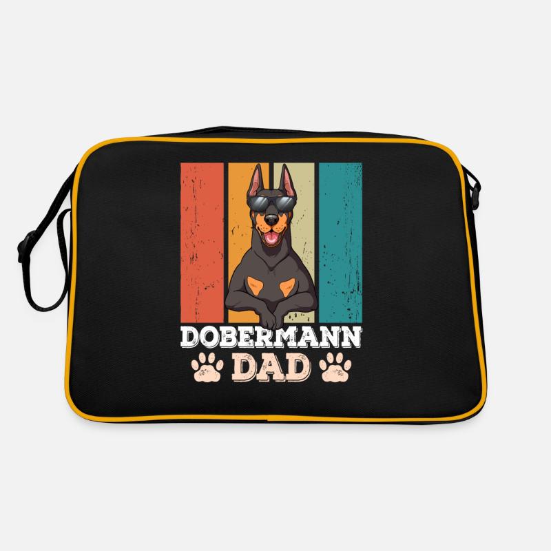 Dobermann Dad Retro Tasche