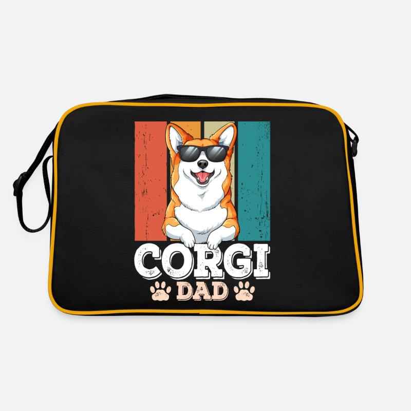 Corgi Dad Retro Tasche