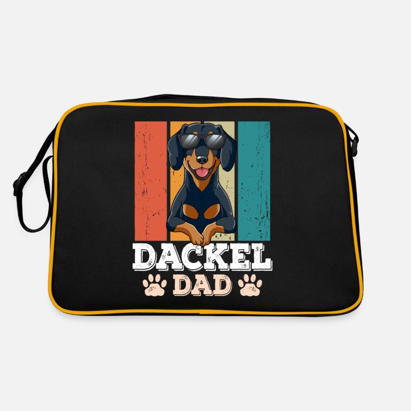 Dachshund Dad Retro Bag