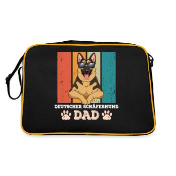 Papa berger allemand - Sac Retro - noir/or - Dos