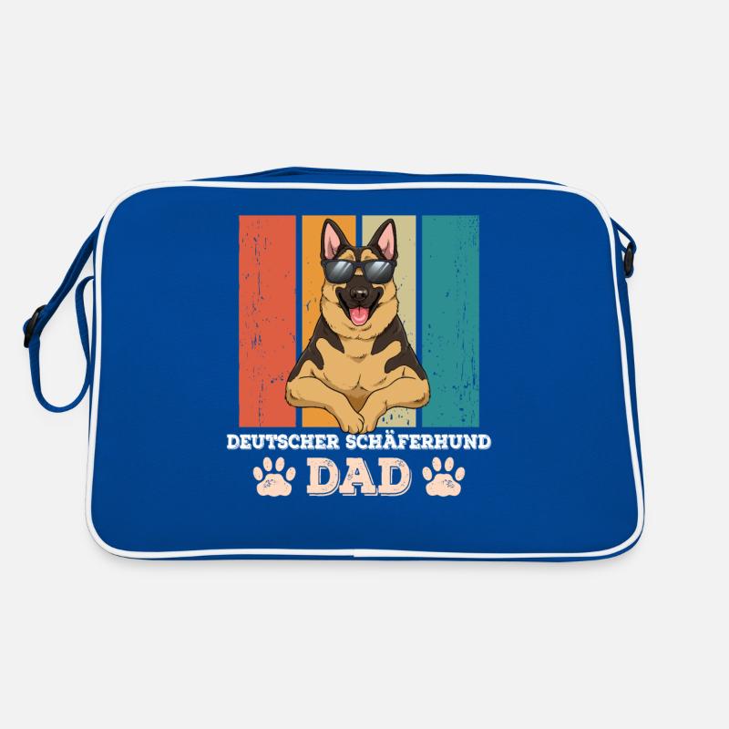 Deutscher Schäferhund Dad Retro Tasche