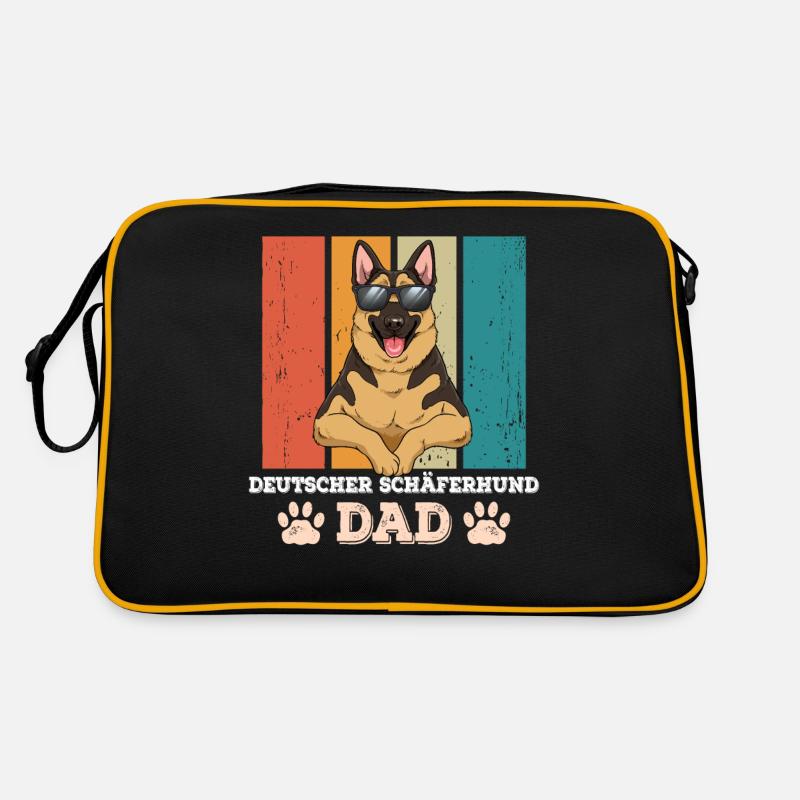 German Shepherd Dad Retro Bag