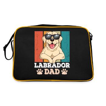 Papa Labrador - Sac Retro - noir/or - Dos