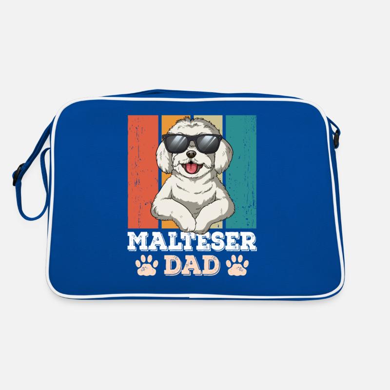 Maltese Dad Retro Bag
