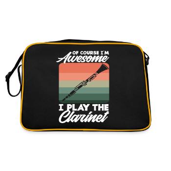 Clarinette Retro Clarinettiste Clarinettiste - Sac Retro - noir/or - Dos