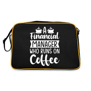 Gift for Finance Managers - Retro Bag - black/gold - Back