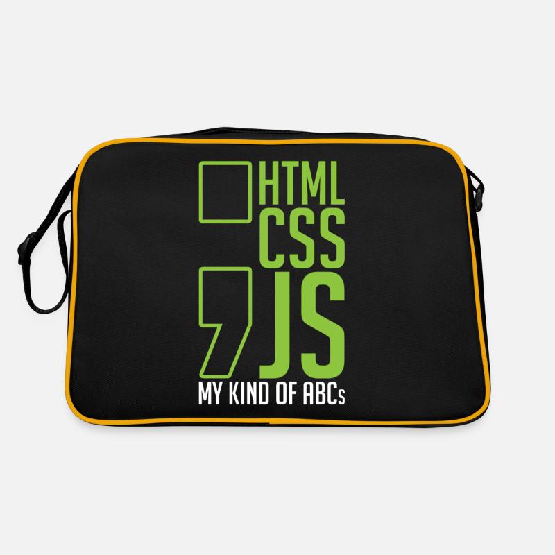 Cadeau développeur web html css js mon genre de Sac Retro