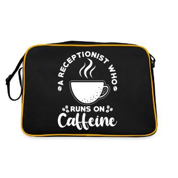 Receptionist Gift Receptionist Coffee - Retro Bag - black/gold - Back