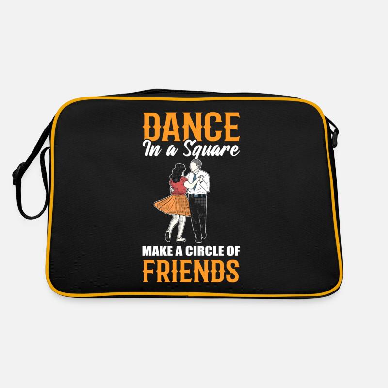 Dance In A Square Make A Circle Of Friends Square Retro Bag