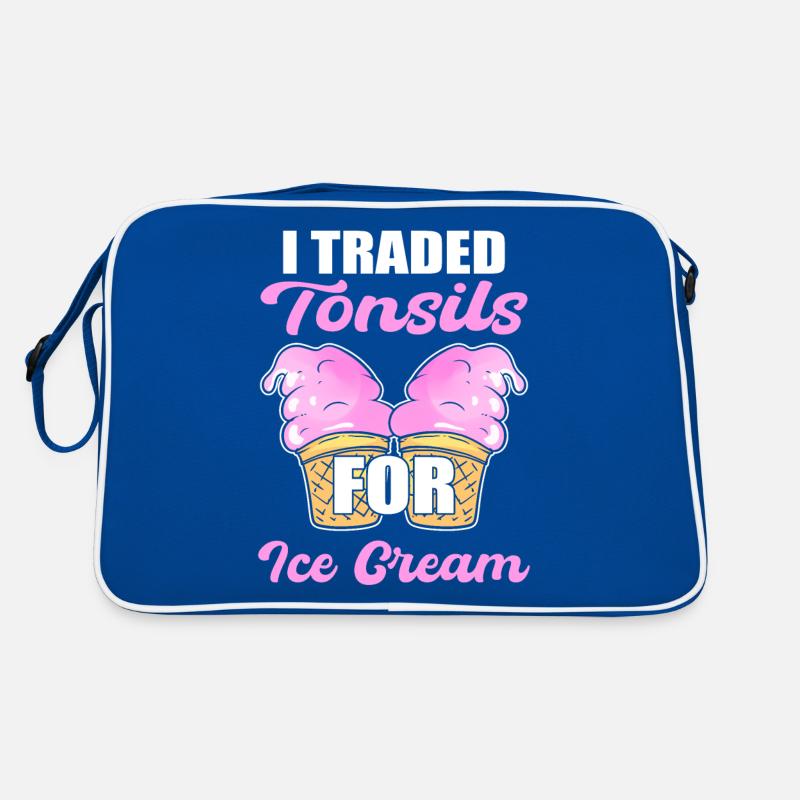 Tonsillectomy I Traded Tonsils For Ice Cream Retro Bag