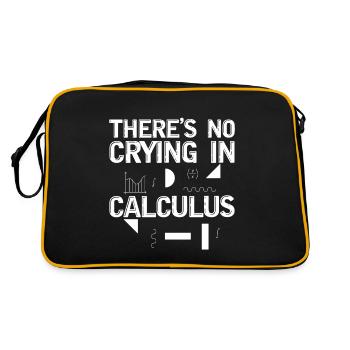 There's No Crying In Calculus 2 - Retro Bag - black/gold - Back