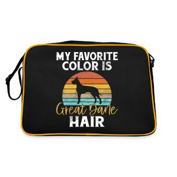 Great Dane Gifts - Retro Bag - black/gold - Back