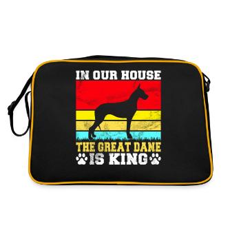 Great Dane Gifts - Retro Bag - black/gold - Back
