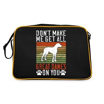 Great Dane Gifts - Retro Bag - black/gold - Back