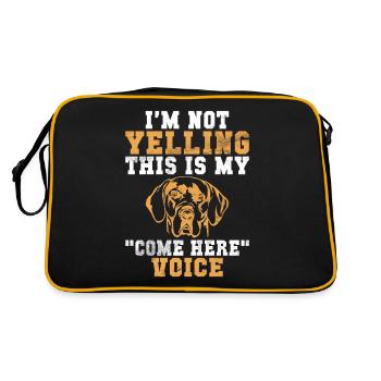 Great Dane Gifts - Retro Bag - black/gold - Back