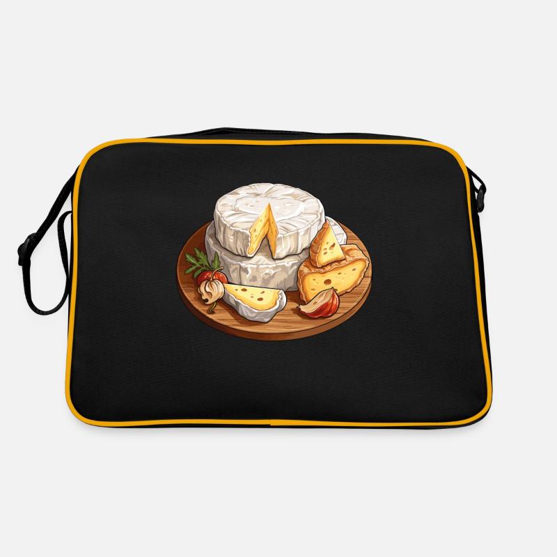 Camembert Käseboard Retro Tasche