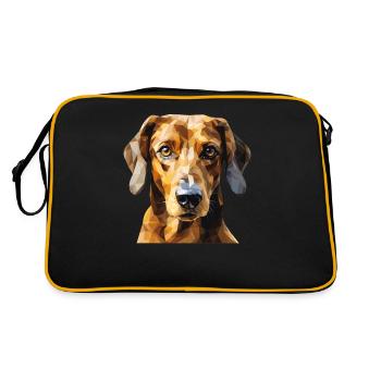 Teckel Chien viennois - Sac Retro - noir/or - Dos