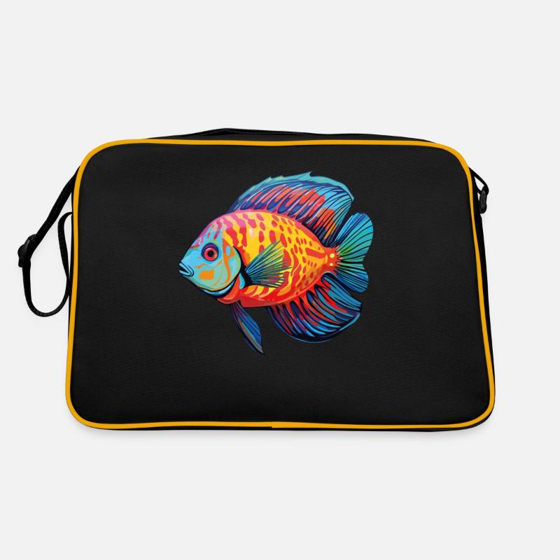 Diskusfisch Retro Tasche