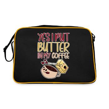 Oui, je mets du beurre dans mon café 2 - Sac Retro - noir/or - Dos