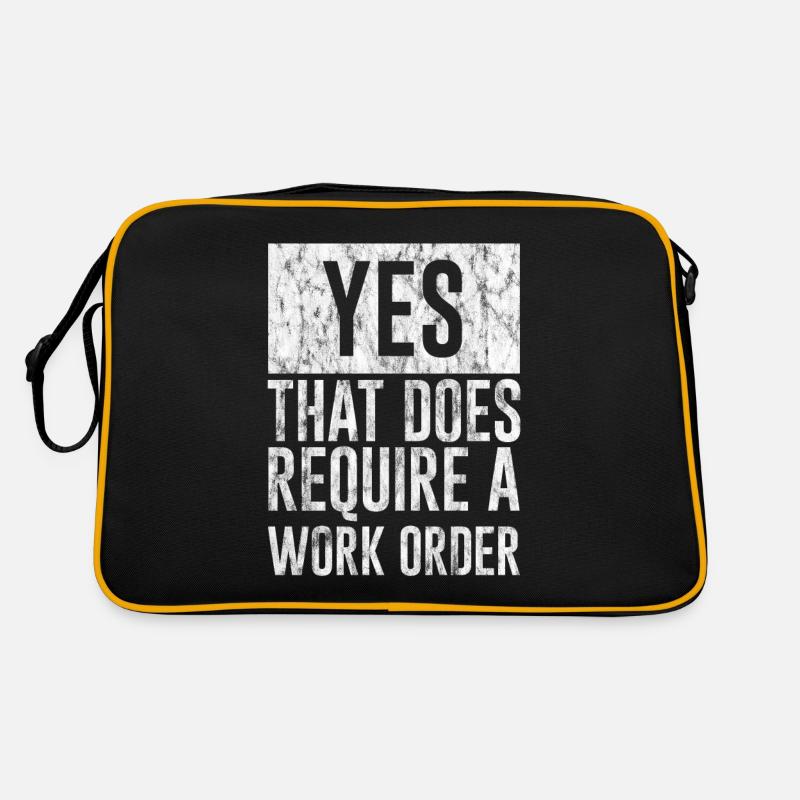 Yes, That Does Require A Work Order 3 Retro Tasche