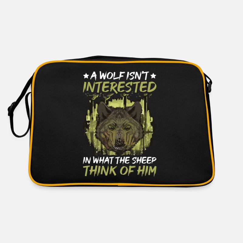 A Wolf Isn't Interested In What The Sheep Think 3 Retro Bag