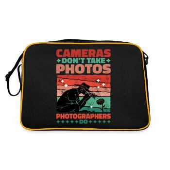 Les appareils photo ne prennent pas de photos, les photographes le font - Sac Retro - noir/or - Dos