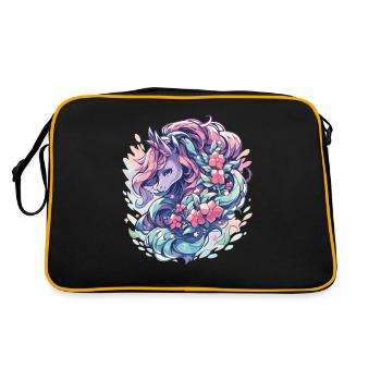 Licornes Licornes Licorne fête Licornes - Sac Retro - noir/or - Dos