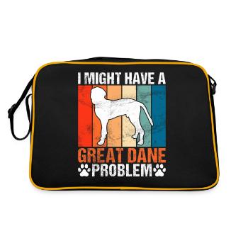 Great Dane Gifts - Retro Bag - black/gold - Back