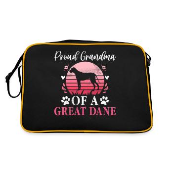 Great Dane Gifts - Retro Bag - black/gold - Back