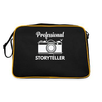 Professional Storyteller Fotograf Kamera - Retro Tasche - Schwarz/Gold - Hinten
