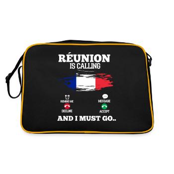 Réunion - Sac Retro - noir/or - Dos