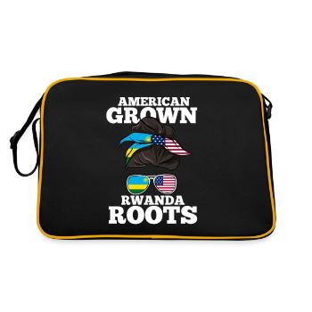Rwanda - Sac Retro - noir/or - Dos