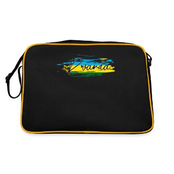 Rwanda - Sac Retro - noir/or - Dos