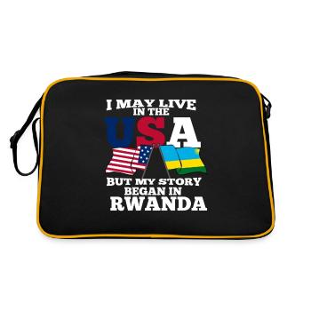 Rwanda - Sac Retro - noir/or - Dos