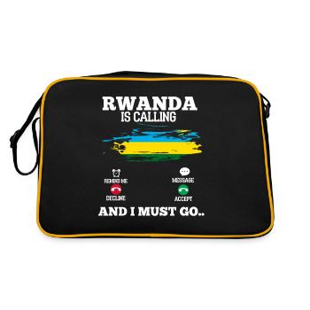 Rwanda - Sac Retro - noir/or - Dos