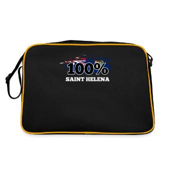 Saint Helena - Retro Tasche - Schwarz/Gold - Hinten