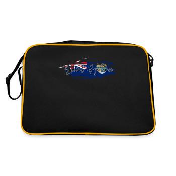 Saint Helena - Retro Tasche - Schwarz/Gold - Hinten