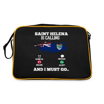 Saint Helena - Retro Tasche - Schwarz/Gold - Hinten
