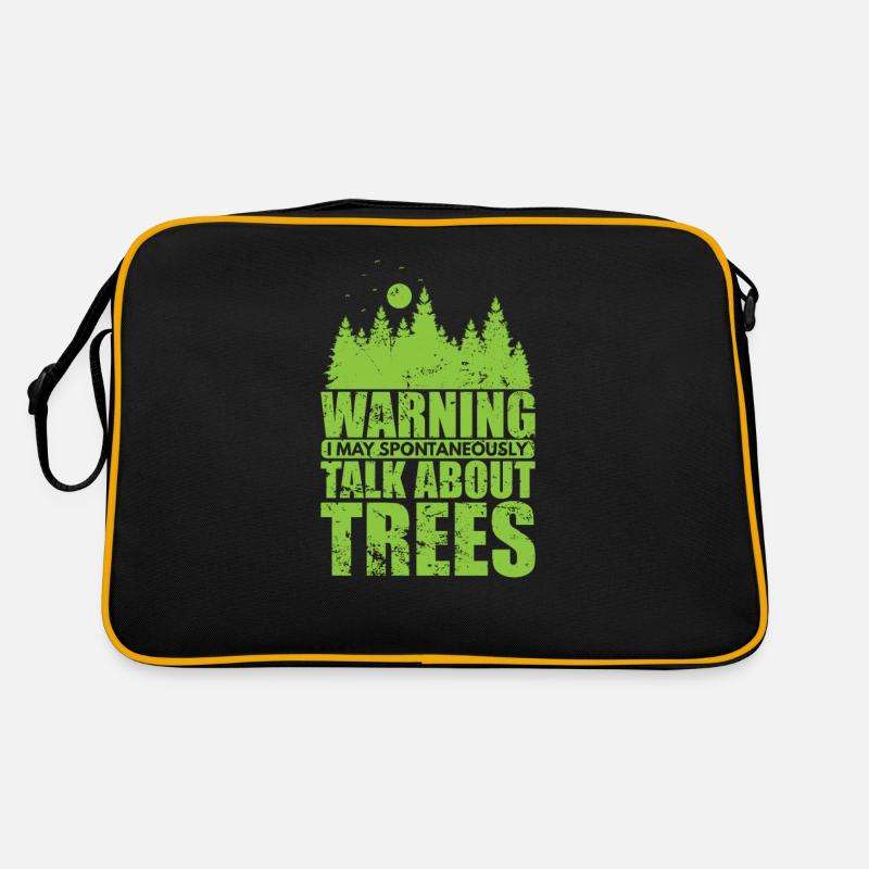 Avertissement je parle d’arbres nature forêts Sac Retro