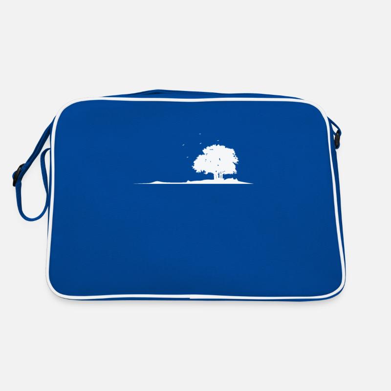 Tree in the field nature leaves Retro Bag