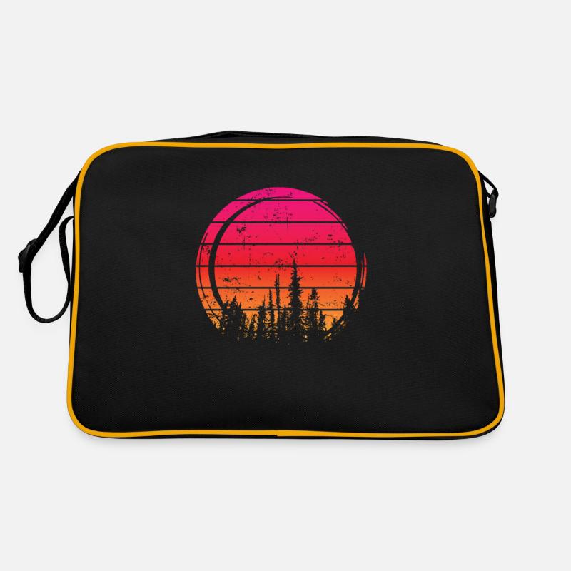 Forest of Trees, Nature, Leaves, Forest Retro Bag