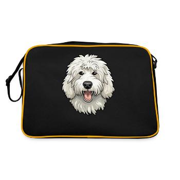 Maremmano Abruzzese dog breeds - Retro Bag - black/gold - Back