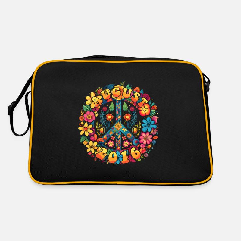 Flower Power Hippie Birthday - August 2016 Retro Bag