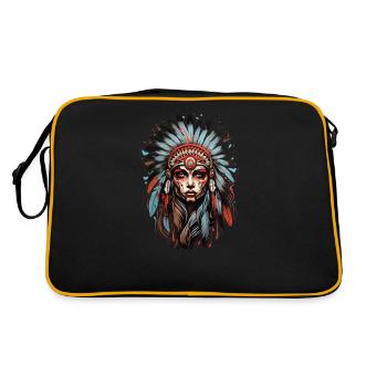 Amérindiens - Sac Retro - noir/or - Dos