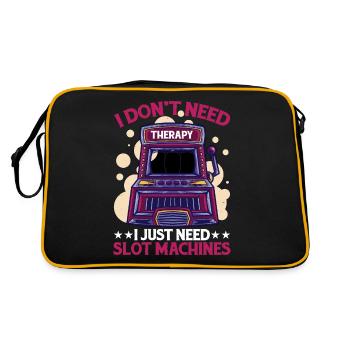 I Don't Need Therapy, I Just Need Slot Machines - Retro Bag - black/gold - Back