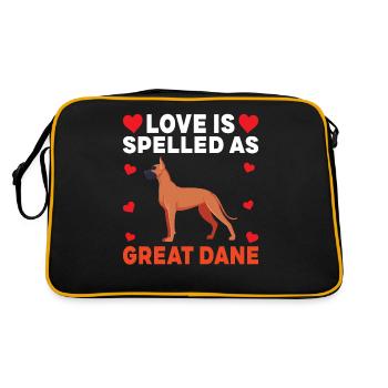 Great Dane Gifts - Retro Bag - black/gold - Back