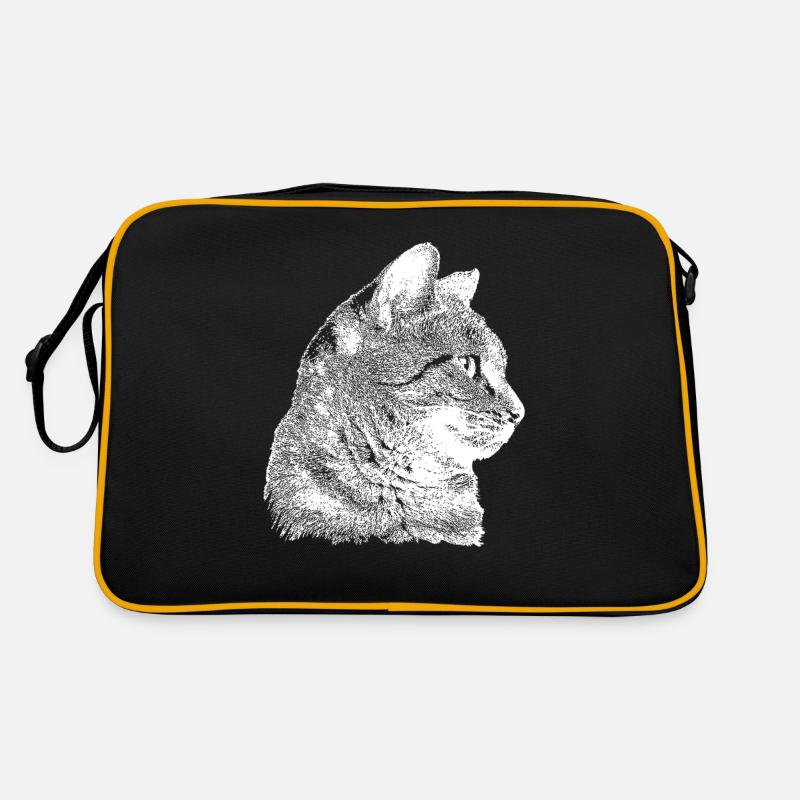 Portrait de chat Sac Retro