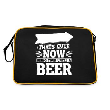 Bière Amateurs de bière - Sac Retro - noir/or - Dos
