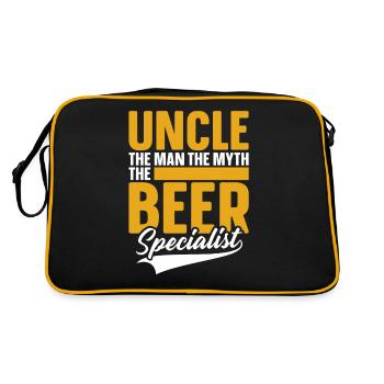 Oncle amateur de bière - Sac Retro - noir/or - Dos
